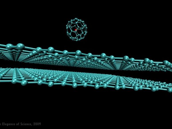 magnification of a graphene molecule
