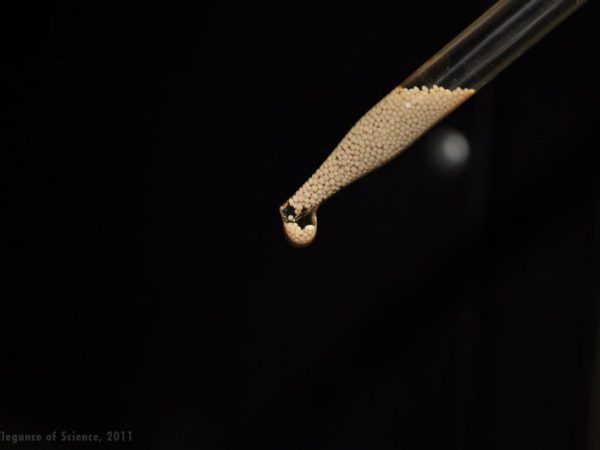 ion exchange beads in dropper