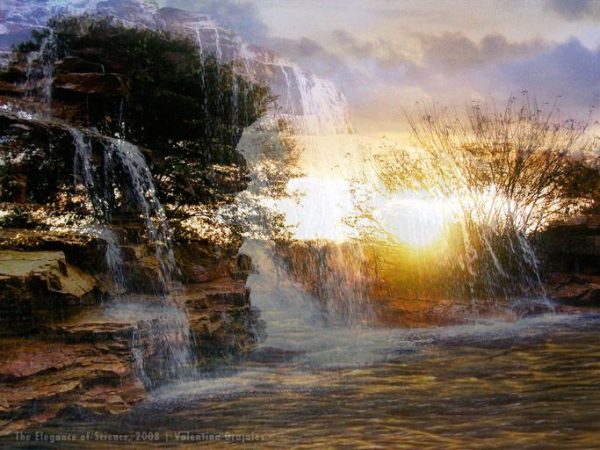 re-imagined landscapes from overlaying images