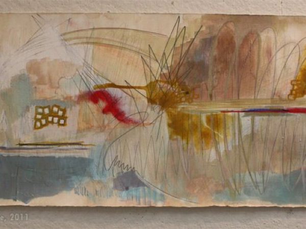 interpretive painting of sound waves