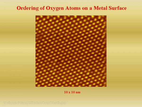 Oxygen Atoms on a Metal Surface