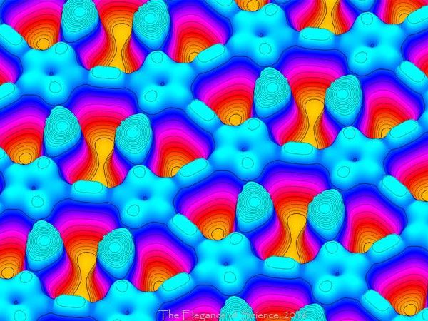 stylized interpretation of molecular surface