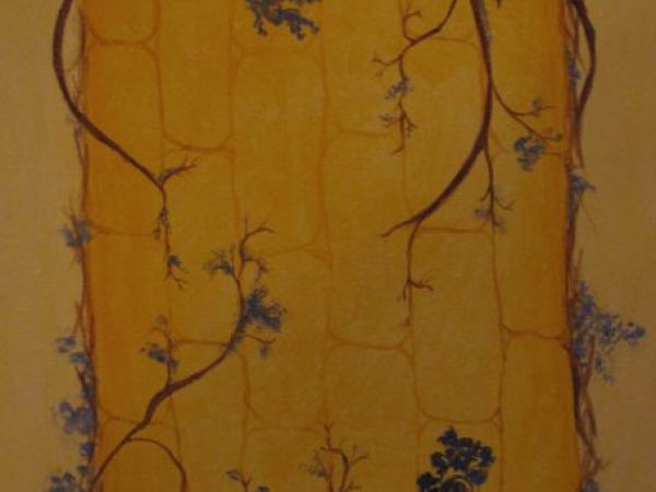 magnified fungal threads and root