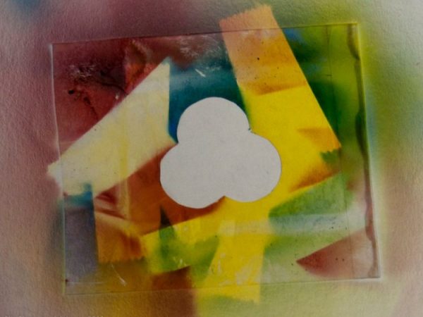 work space after airbrushing an object