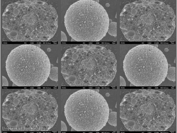 microscope images of ion exchange resin