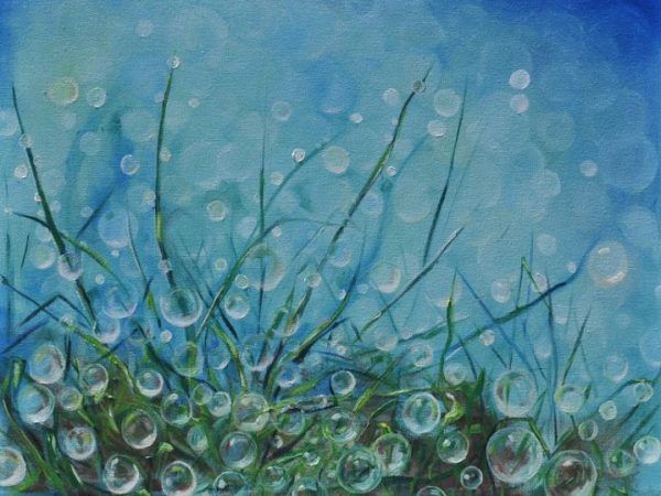 interpretive painting of humidity in the air