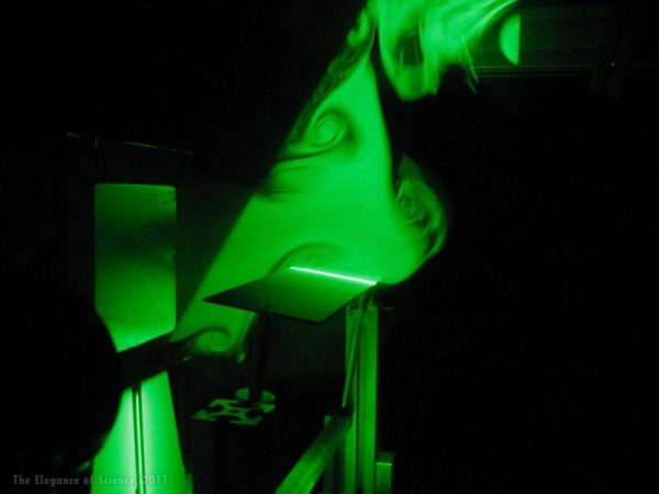 Snapshot of Particle Image Velocimetry of flow phenomena