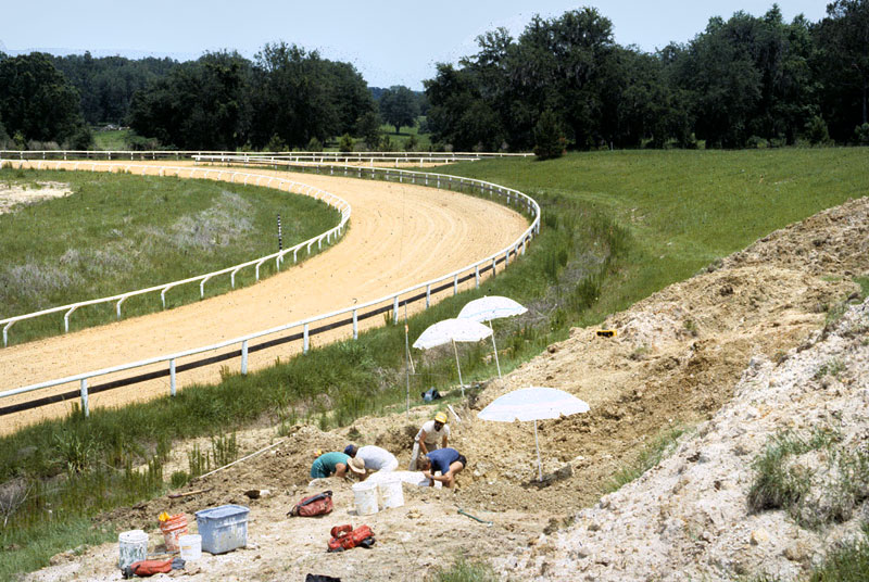 excavating near track