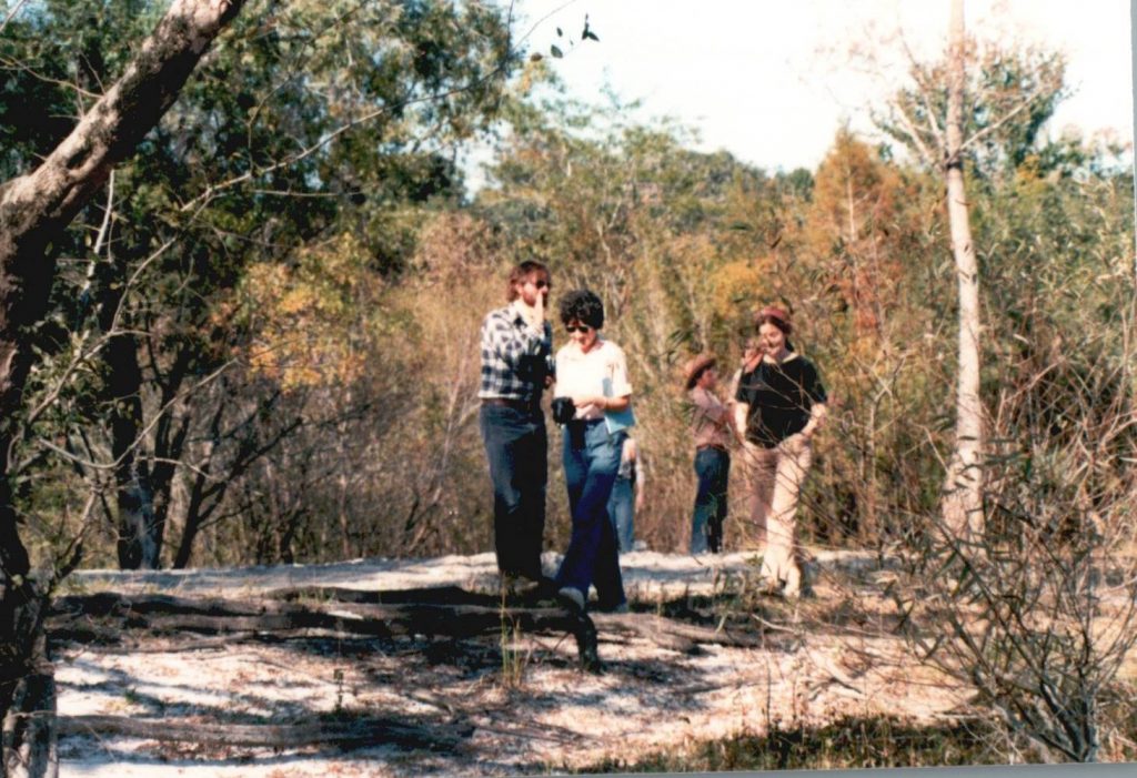 (left to right) Bruce MacFadden, Kay Behrensmeyer, and Catherine Badgley, November 1980
