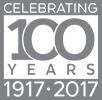 100th Anniversary logo, gray