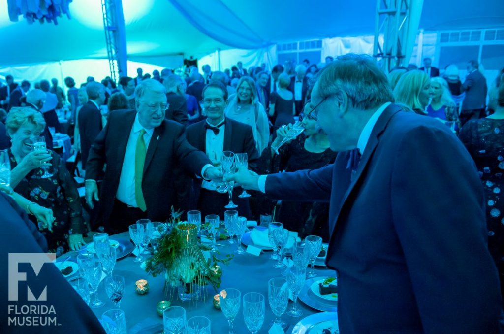 guests toast at the gala