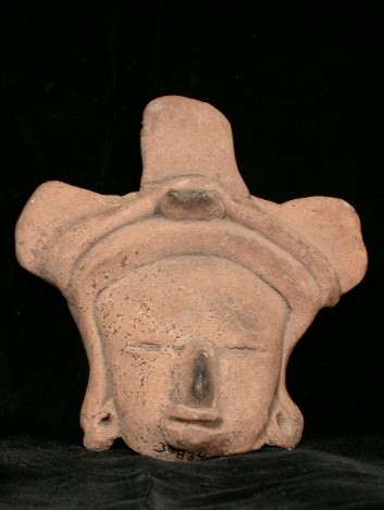 Figurine Head with Tripartite Headdress