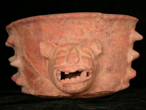 Ceramic Incense Burner, Quiché Area, Highland Guatemala. Late Classic Maya, A.D. 600-900