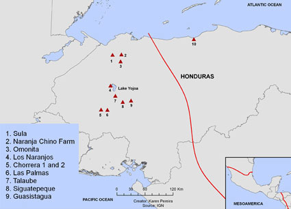 Honduras map