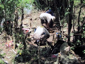 Excavations at MC-6 (Photo courtesy of Joost Morsink)