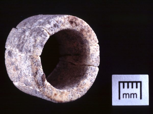 Presumedly a bone bead,