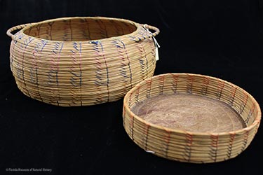 Figure 5: Sweetgrass baskets, Seminole. Donated by Keith and Sara Reeves (2013-36-3, 2013-36-4).