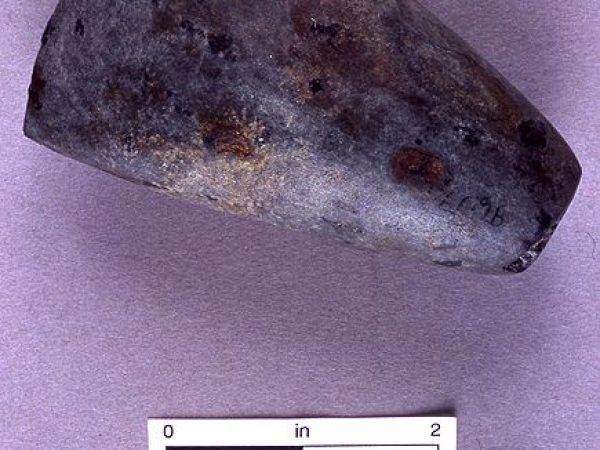 Greenstone celt, date unknown, Pineland site, Lee Co. (96-19-1)