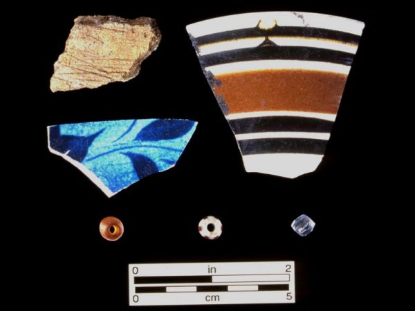 Miscellaneous ceramics and beads, ca. 1770-1900, Useppa Island, Lee Co.
