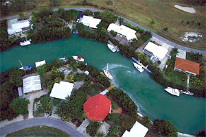 Man-made canal in Marathon Key. Photo courtesy South Florida Water Management District