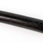 Mammoth ivory point with carved zig-zag line