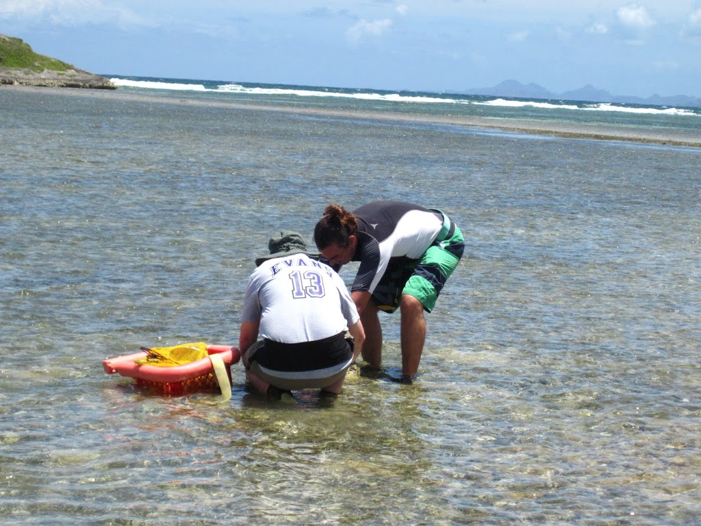 John and Jean-Philippe wading