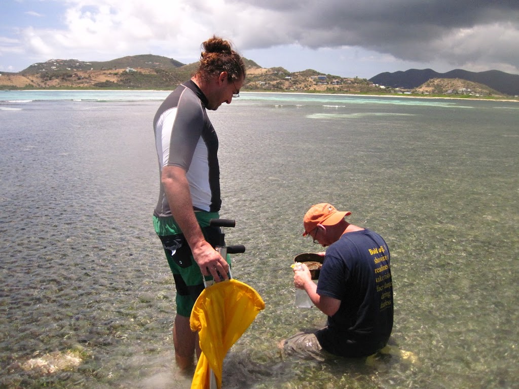 Art and Jean-Philippe collecting samples