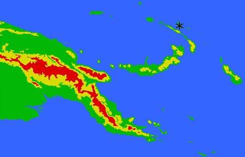 Megalacron tabarensis - MAP
