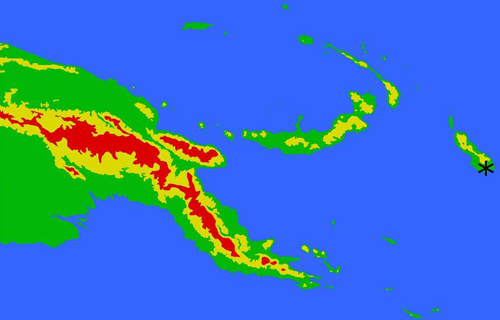 Papuina adonis - MAP
