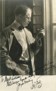 Autographed portrait of Darling with his pipe. Beloit College Archives.