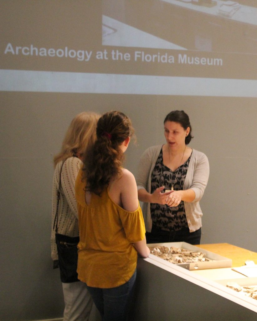 Visitors in exhibit lab