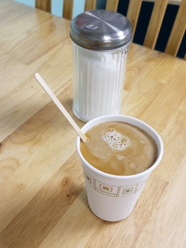 zero waste cup of coffee