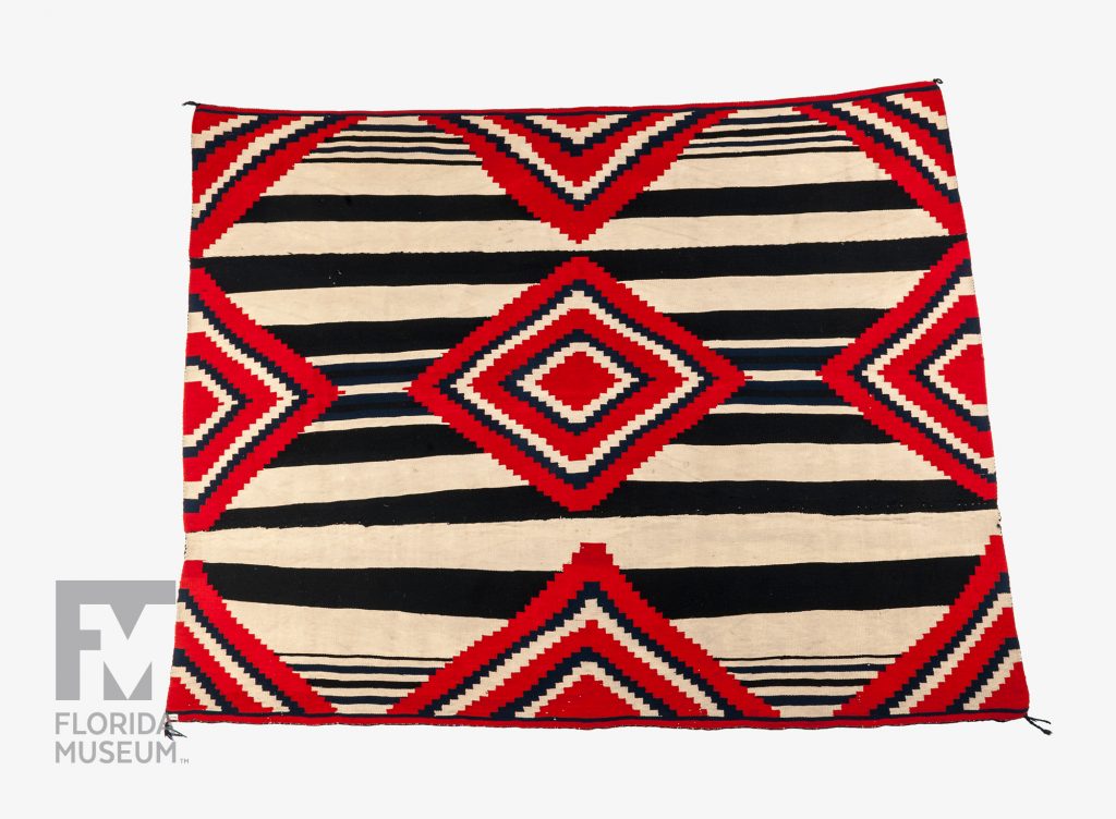 red, black and white blanket