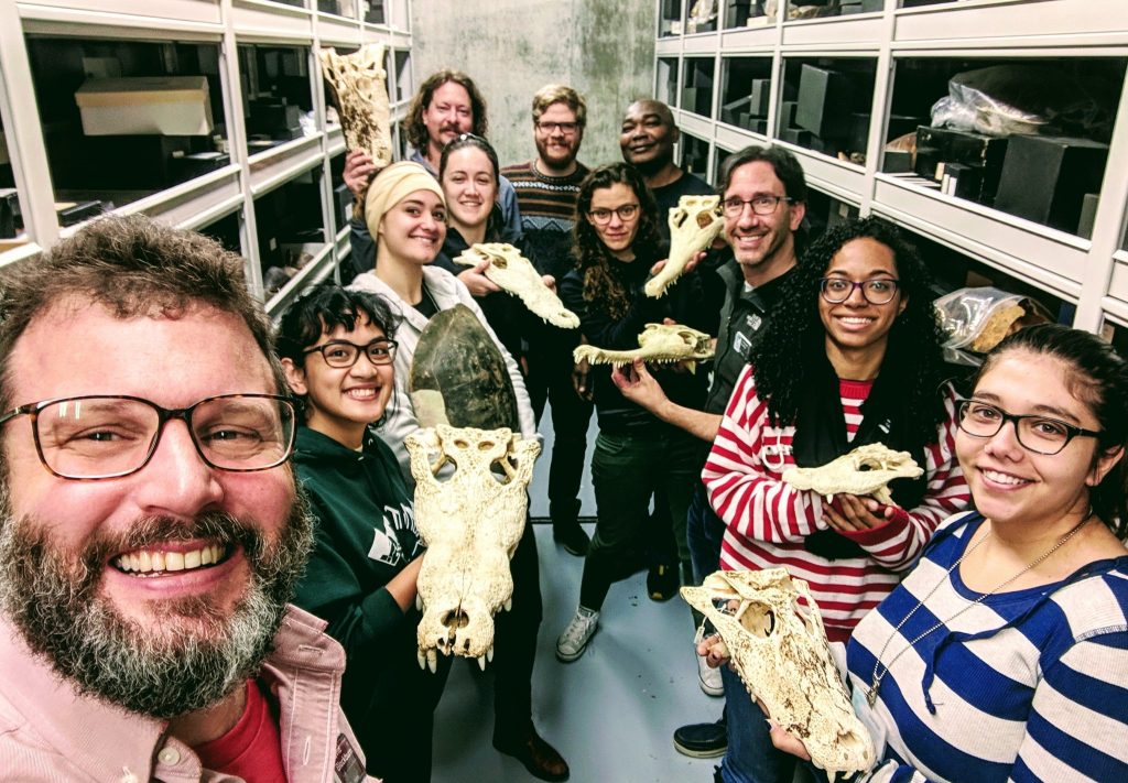 selfie of herpetology collection team