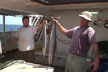 A successful day fishing for wahoo. Photo courtesy NOAA