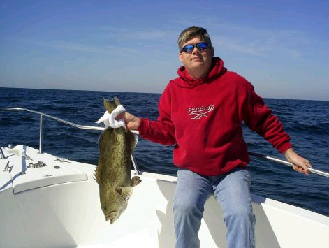 Gag grouper caught by a recreational fisherman (Gulf coast of Florida). Photo © Sean Morey