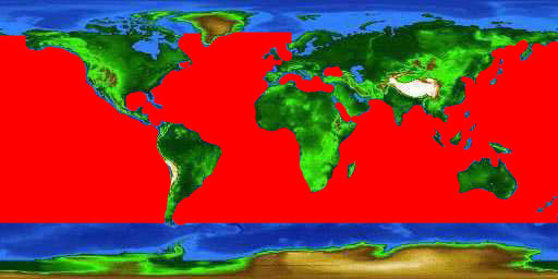 World distribution map for the swordfish