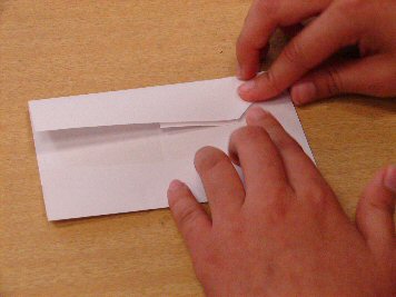 making fragment packet step 4 (folding paper)