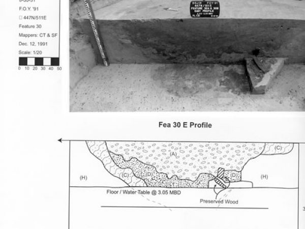 Major 16th century structural postmold, Feature 30, 8-SJ-31