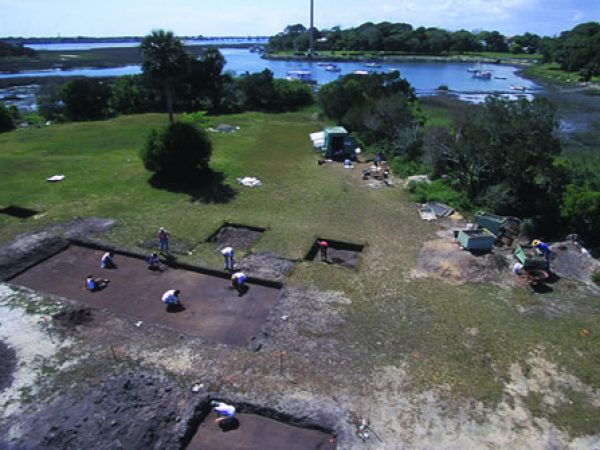 Aerial image of the Fountain of Youth Park Site, 8-SJ-31