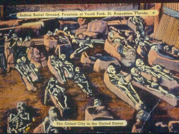 Indian Burial ground post card