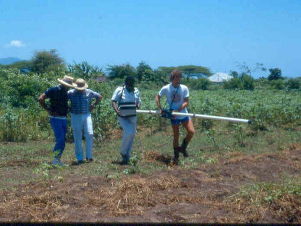 Electromagnetic survey in progress