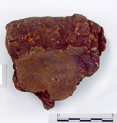 clay griddle fragment