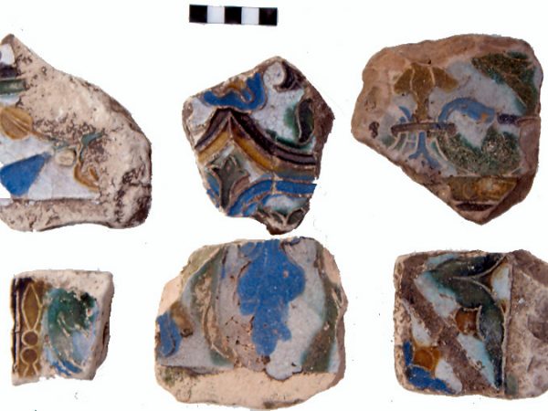 Spanish Cuenca tiles from the church site