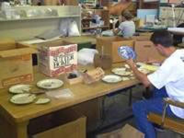 UF students working in the Historical Archaeology range.