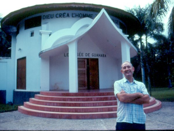 Dr. William Hodges at the Musee de Guahaba, Limbe, Haiti