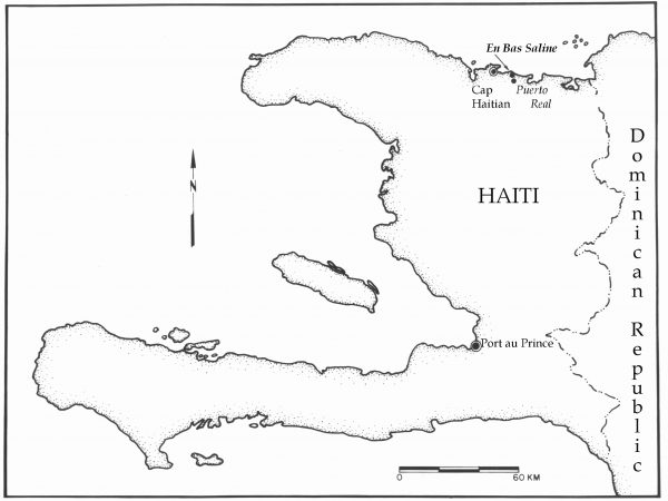 Location map showing Puerto Real in Hispaniola