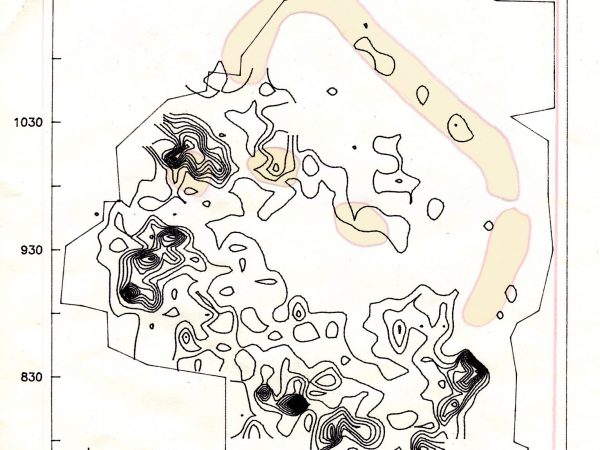 Distribution of surface collection artifacts at En Bas Saline