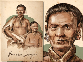 Artist's rendering of Francisco Jospogue