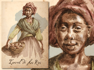 Artist's rendering of Isavel de Los Rios